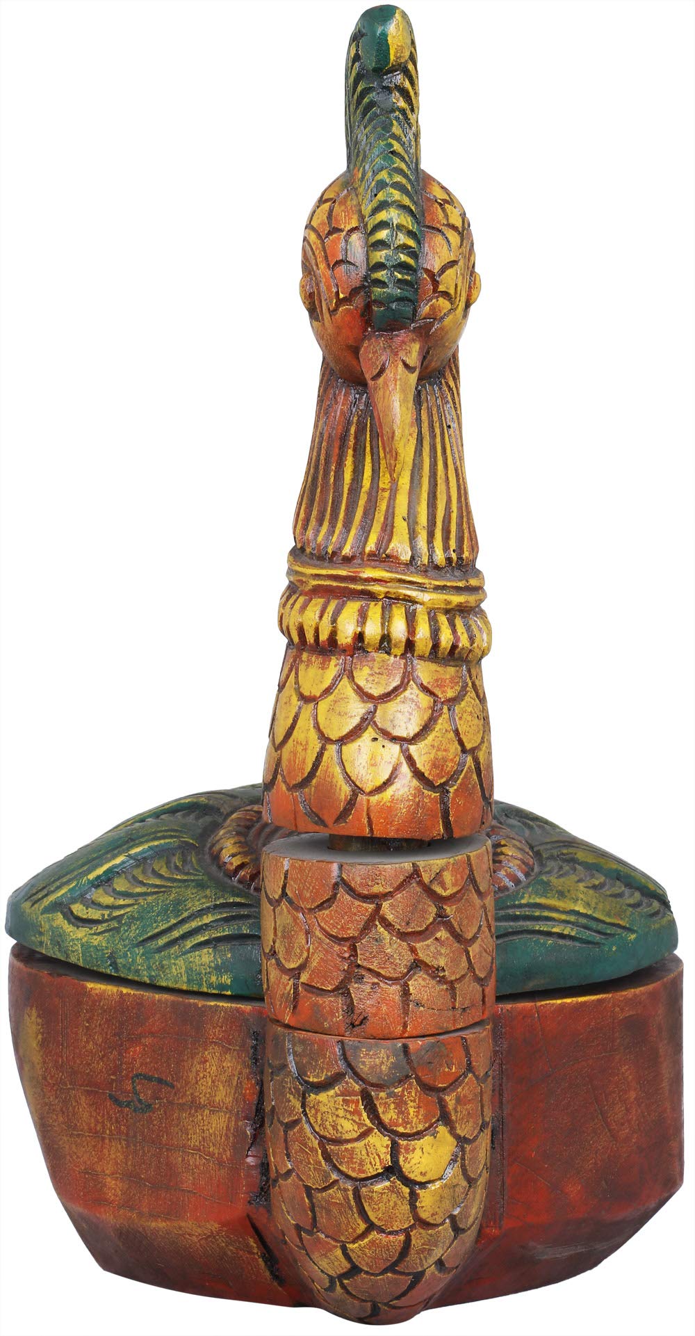 Amazon.co.jp: 装飾用クジャクボックス 南インドの寺院の木製彫刻